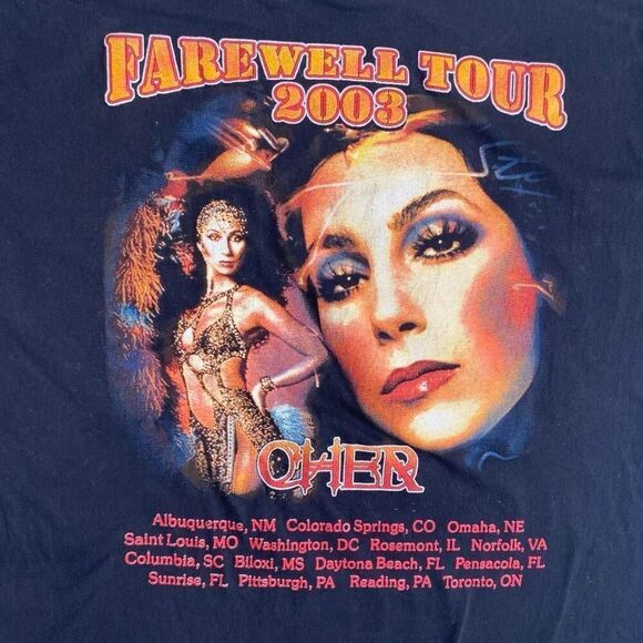 Y2K black Cher tee - Picture 3 of 4